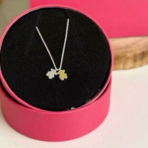 Sweet Dolls short necklace with  plating over silver, sterling silver and b